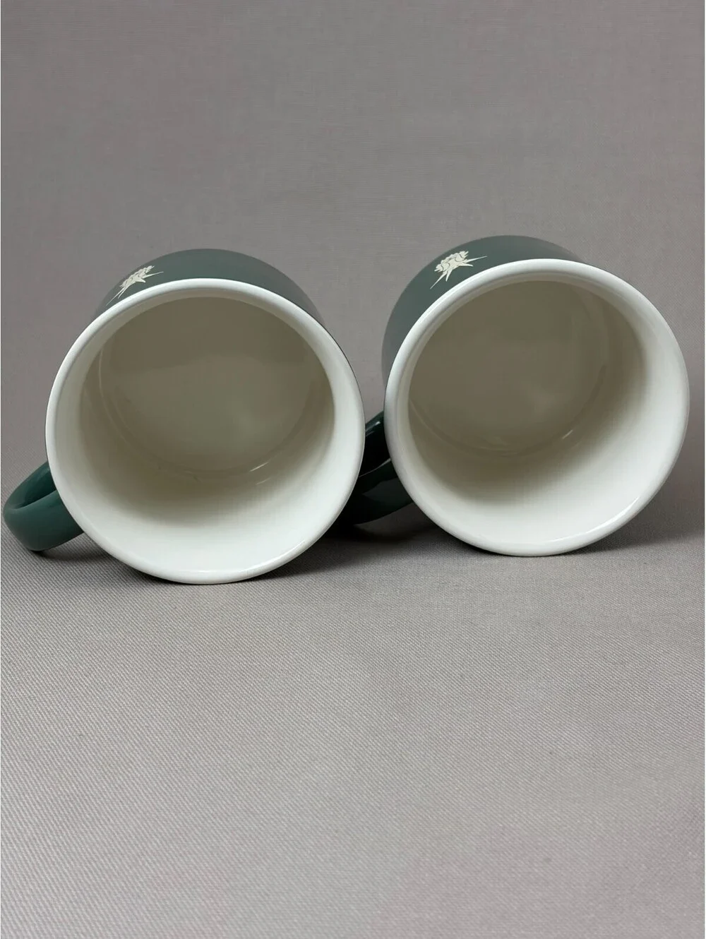 Montana Coffee Traders Campfire Mugs Set of 2 Forest Green Mountain Goat Cup